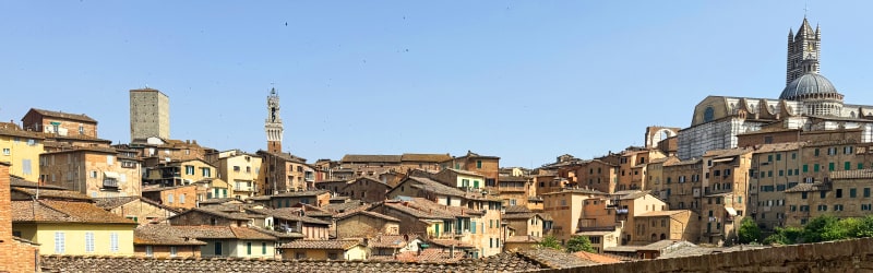 イタリアの世界遺産のサン・ジミニャーノ歴史地区観光と市庁舎の塔に登って観光をした旅行記レビューブログです